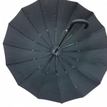 AVRUPA 101-05  16 TELLİ BÜYÜK BOY SİYAH ŞEMSİYE,