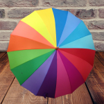 AVRUPA 101-06  16 TELLİ BÜYÜK BOY GÖKKUŞAGI ŞEMSİYE